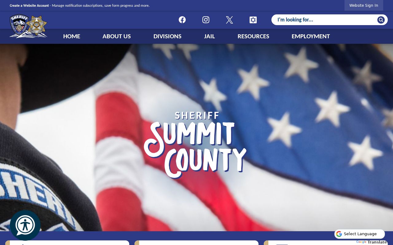 Summit County Sheriff official information for most wanted and warrant records
