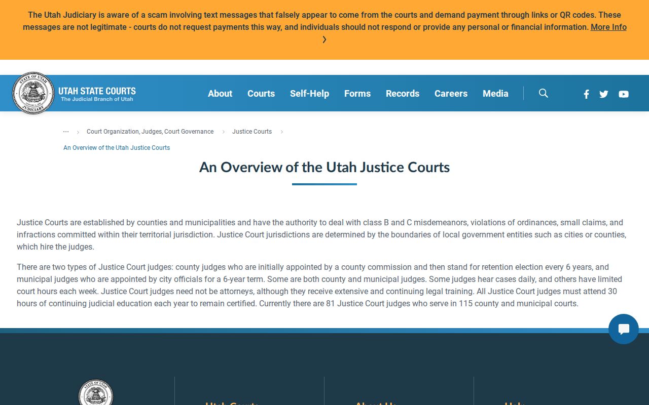 Summit County municipal warrant and county justice court distinction