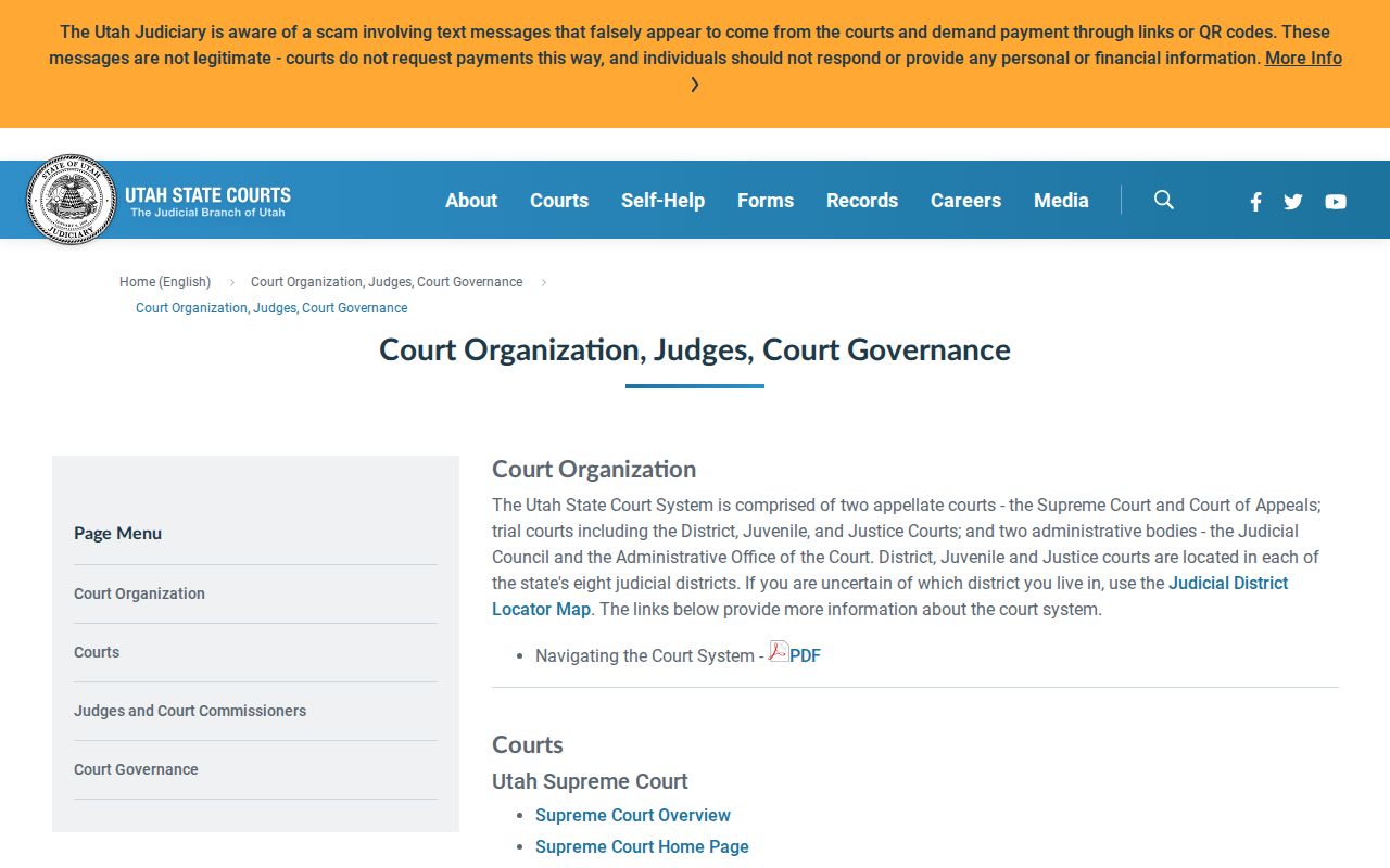 Summit County municipal and justice court jurisdiction in Utah