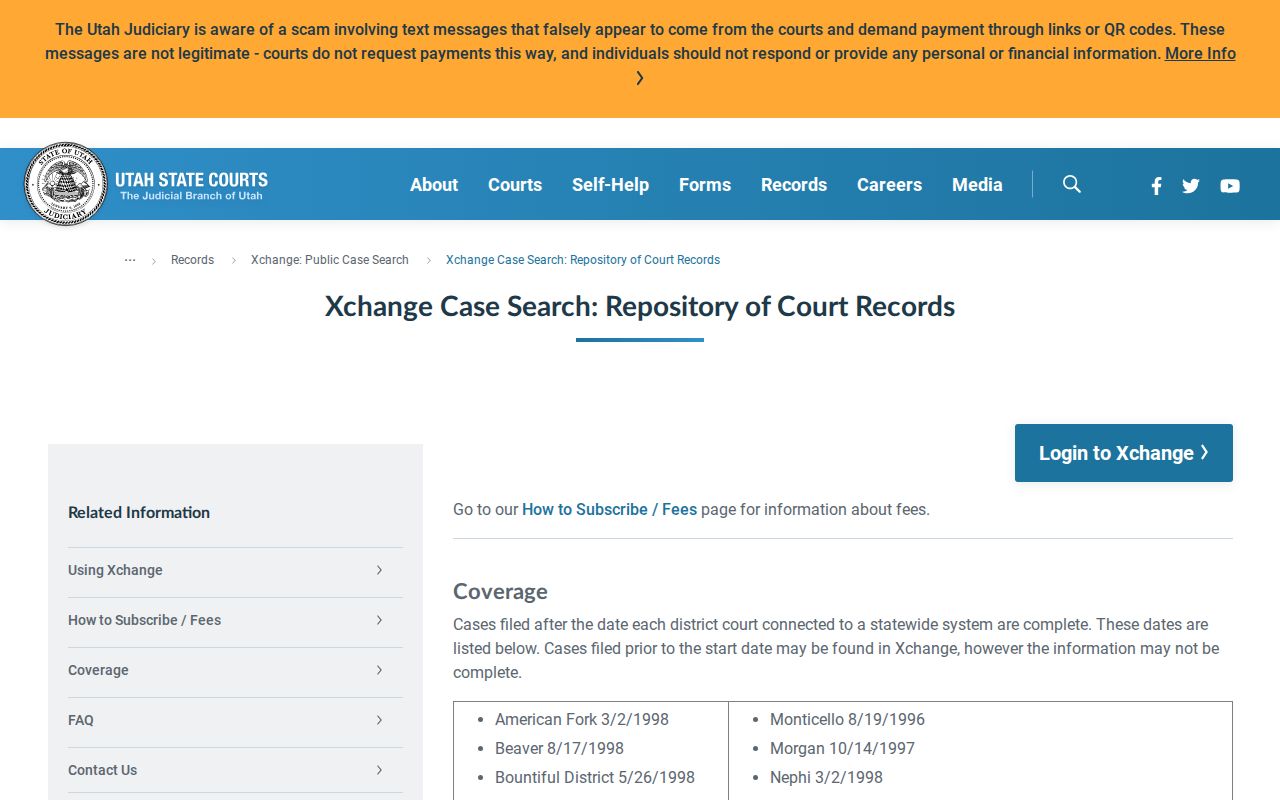 Coalville warrant records and Silver Summit Xchange coverage